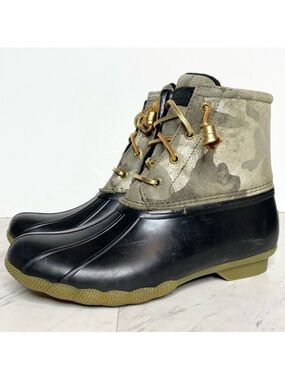 Sperry Saltwater Camo Waterproof Duck Boot 8
